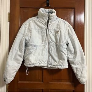 BDG Ash Denim Puffer Jacket